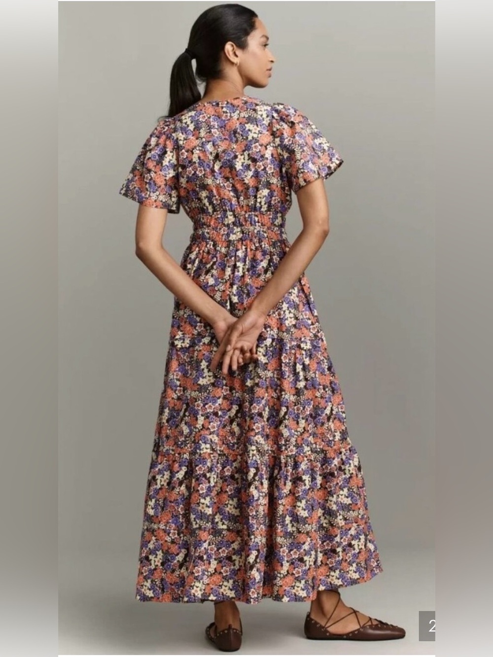 NWT Anthropologie Somerset Floral Tiered Maxi Dress w/Pockets. Adorable! Size XL - Picture 2 of 14